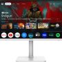 MSI - Modern MD272UPSW 27" FHD 60Hz ms Smart Monitor with HDR ready ,Built-in Speakers (DisplayPort, HDMI, USB-C ) - Matte White - Image 1