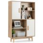 White Sideboard Storage Cabinet with Door Shelf - Image 3