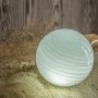 Dawn & Sea White Table Lamp, Glass Table Lamp, Vintage Table Lamp(Ashen Rill) - Image 4