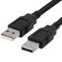 Cmple - USB to USB Cable 6ft USB A to A Male to Male USB 2.0 Cable Data Transfer USB Cord for Laptop, PC, USB Hub, Hard Drive, Laptop Cooler - Black - Image 3