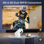 Salange P330 Projector Smart Android 11.0 WiFi BT5.0 Auto keystone correction 1080P Airplay Connection Home Theater for 4K Video - Image 3