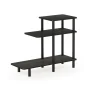 Furinno Turn-N-Tube 3-Tier Sofa Side Table, Espresso/Black - Image 2