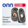 onn AC Powered Computer Speakers with Volume and Bass Controls, 7.32" Height - Image 6