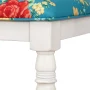 The Pioneer Woman Callie Vintage Floral Counter Height Stools Made With Solid Wood Frame, Set of 2, Teal - Image 6