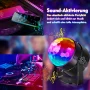 Disco Ball Light - Sound Activated DJ Party Light w/ Remote, Black - Stage, KTV Lighting - Image 6