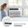 LG - 350 Sq. Ft. 8,000 BTU Window Air Conditioner - White - Image 2