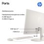 HP - 21.5" All-in-One - Intel Processor N100 2023 - 8GB Memory - 128GB UFS - Cashmere White - Image 4