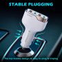 SUNDA 60W USB C Fast Car Charger, 4-Ports Car Charger Adapter, Dual Type C PD30W/PPS30W Compatible with iPhone17/16/15 Pro/Max/iPhone14/iPad Pro/Galaxy/SamsungS25, Dual USB-A 18W QC3.0 for Android - Image 6