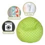 Majestic Home Goods Decorative Lime Small Polka Dot Small Classic Bean Bag - Image 6