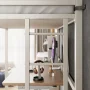 Amolife Twin Size Loft Bed Frame, Metal Bunk Bed with Removable Ladder and Full-Length Guardrail, Safe Heavy-Duty Frame, White - Image 4