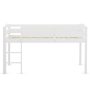 Wooden Twin Low Loft Bunk Bed with Guard Rail and Ladder - Image 3