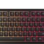 CORSAIR - K55 CORE TKL RGB Gaming Keyboard – 8-Zone RGB – Tenkeyless - Black - Image 1