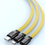 Multi USB Retractable Charging Cable 3 in1 Fast Charger Cord Connector with/Type C/Micro USB/Lightning (White) - Image 5