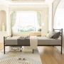 Yoneston Easy Assembly Metal Bed Frame Twin Platform Bed Frame with Headboard Footboard No Box Spring for Kids Adult - Image 3