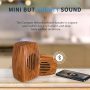 Retro Bluetooth Speaker,Mini Wireless Portable Outdoor Rechargeable Speakers,Walnut Vintage Small Bluetooth Radio,AUX Line,TF Card,HD Surround Sound & Rich Stereo Bass for Home - Image 5