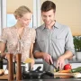 Salt and Pepper Grinder Acacia Wooden Spice Pepper Mill with Strong Adjustable Ceramic Grinder Kitchen Cooking Tools - Image 2