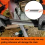 Areyourshop Chainsaw Chain Blade Sharpener, PP + whetstone White and Orange - Image 2