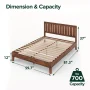Zinus Vivek 37" Deluxe Wood Platform Bed Frame with Headboard, Twin - Image 5