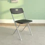 Mainstays Resin Seat & Back Folding Chair, Black, 4-Pack - Image 6