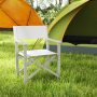 Folding Director Chair with Acacia Wood Frame and Machine Washable Oxford Fabric - Image 1