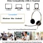 Emaiker USB Type C Headphones with Noise Cancelling Microphone, On Ear USB C Headset with Mic for PC, Laptop,Tablet, Compatible with Samsung S20, Note 10/10+, iPad Pro 2020,Huawei,Google Pixel - Image 5
