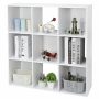 9-Cube Closet Organizer Storage Organizer Bookcase Shelving Room Office White - Image 4