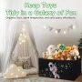 Extra Large Toy Storage Organizer For Living Room with Lids - Glow-in-Dark 40"x14"x16" Collapsible 600D Oxford Toy Chest for Kids, Boys, Girls - Durable Toy Bin for Living Room, Playroom, Nursery - Image 2