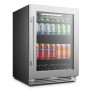 LanboPro - 24 in. 112 Can 6 Bottle Storage Capacity Beverage Refrigerator with Ultra-Quiet Compressor and Digital Thermostat - Black - Image 3
