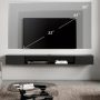 WAMPAT Brown Floating TV Stand 70 inch, Wall Mounted Entertainment Center with Storage for 65/70/75 inch TV, Floating Shelf with LED Light for Living Room, Bedroom - Image 5