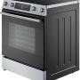 Bosch - 100 Series 30 in. Wide 5.8 Cu. Ft. Slide-In Electric Convection Range with Steam-Assist and 5 Elements - Stainless Steel - Image 2