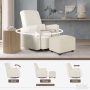 Evolur Holland Upholstered Swivel Glider | Rocker I Included Lumbar Pillow I Modern Design, Thunder - Image 4