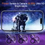 Entronix Privacy Tempered Glass Screen Protector for Apple iPhone 14 Pro Max, Camera Lens Protector with Anti-Spy Tempered Glass Film, 3-Pack - Image 4