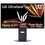 LG - UltraGear 32" OLED Dual Mode (4K UHD 165Hz, FHD 330Hz) 0.03ms G-Sync/FreeSync Premium Pro Gaming Monitor with - Black - Image 1