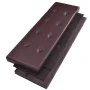 Costway 45''x15''x15'' Large Folding Storage Faux Leather Ottoman Pouffe Box Stool Brown - Image 6