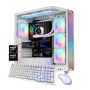 iBUYPOWER - Trace Gaming Desktop PC AMD Ryzen 7 9800X3D 2025 AMD Radeon RX 9070XT 16GB 32GB DDR5 RGB 2TB NVMe SSD Storage - White - Image 1