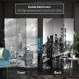6 ft. Gray 3-Panel Room Divider - Image 5
