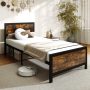 Twin Size Metal Bed Frame with Headboard and Footboard - Image 4