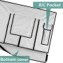 Garnetics Outdoor TV Cover 60-65 Inch Waterproof and Weatherproof TV Covers | Outdoor TV Enclosure | Smart Shield TV Screen Protector for Outside TV | Cover for Moving | TV Display Protectors - Gray - Image 4