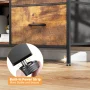 GIKPAL 4 Drawer Dresser TV Stand, Dressers for Bedroom Up to 50" TV Stand Chest of Drawers, Brown - Image 6