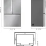 LG - 36-in Counter-Depth MAX 26.5 Cu. Ft. French Door Smart Refrigerator with Internal Water Dispenser - Stainless Steel - Image 3