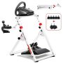 GTPlayer - Sim Racing Wheel Stand Simulator Cockpit Wheel Stand fit for Logitech G25 G27 G29 G920 G923 Thrustmaster T330TS - White - Image 1