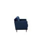 Lillith 75.6 in. Square Arm Polyester Mid- Century Modern Rectangle Sofa in Navy Blue - Image 3