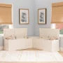 Rockhill Corner Nook 62.4 in. White Dining Bench Backless with Storage - Image 2