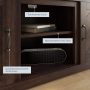 BELLEZE Modern 58 Inch Farmhouse TV Stand & Media Entertainment Center Console Table for TVs up to 65 Inch with Two Shelves and Storage Cabinets - Hilo (Espresso) - Image 6