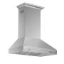 Forno Appliances - 36 inches - Externally Vented & Recirculating - Wall Range Hood - Silver - Image 4