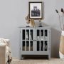 Glass Door Sideboard Console Storage Buffet Cabinet - Image 1