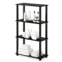 Furinno Turn-S-Tube 4-Tier Multipurpose Shelf Display Rack with Square Tube, Americano/Black - Image 3