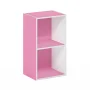 Furinno Pasir 2-Tier Open Shelf Bookcase, French Oak - Image 5