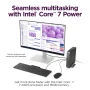 Lenovo - IdeaCentre Mini Desktop - Intel Core 7 Processor 240H - 16GB Memory - 512GB SSD - Luna Grey - Image 3