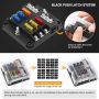 6 Way Car Boot Power Distribution 12-24V Blade Fuse Holder Box Block Panel Board - Image 6